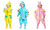 NEW Children's One Piece Raincoat Rainpants Children's Poncho Dinosaur 5025