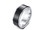 NEW  Stainless Steel Double Rotating Black and White Ring 5047  LA