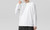 NEW Cotton men's long-sleeved t-shirt spring and autumn loose pure white bottoming shirt   5071  LA