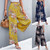Flora Print Wide leg Summer Pants with belt-la