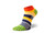 NEW 6 pairs  Men's Printed Color Split Toe Breathable Five Toe Socks Boat Socks Sports Toe Socks5171  