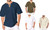 NEW  Men's Short Sleeve T-Shirt Tie Collar Casual Men's Shirt  5180