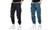 NEW Overalls loose thickened multi-pocket hip hop leggings 5188