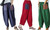 NEW Ethnic Patchwork Cotton Linen Wide Leg Pants Loose Ladies Pants 5197