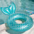 NEW  Inflatable Mermaid Swimming Ring Thickened PVC Adult Lifebuoy Water Sports Swimming Ring 5267