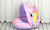NEW Infant seat ring water seat ring unicorn inflatable swimming ring with shed cover  5293