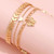 NEW Personality Butterfly 3-Piece Set Foot Ornament Fish Bone Chain Love Pendant Anklet 5295