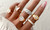 NEW Six-piece retro love European and American creative butterfly heart-shaped joint ring ring set  5307