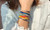 NEW 4pcs Bohemian colored Bracelet women's DIY woven rope Hand Beaded 5324