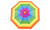 NEW Wear a rainbow lightweight sunscreen umbrella 3PCS 0387