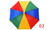 NEW Wear a rainbow lightweight sunscreen umbrella 3PCS 0387
