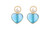 NEW  Retro love earrings light luxury texture Hong Kong style earrings 5366
