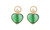 NEW  Retro love earrings light luxury texture Hong Kong style earrings 5366