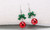 NEW Creative bow christmas red bead earrings 5370
