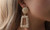 NEW  Frosted Geometric Earrings Creative Personality Embossed Trapezoid Long Earrings 5376