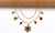 NEW  Christmas Necklace Christmas Snowflake Pendant Double Chain Necklace Christmas Gift 5410