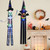 NEW three-piece set Halloween Party Yard Decoration Horror Ghost Clothes Wizard Hat Bat Pumpkin Skeleton Skeleton String Lights 5415