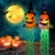 NEW three-piece set Halloween Party Yard Decoration Horror Ghost Clothes Wizard Hat Bat Pumpkin Skeleton Skeleton String Lights 5415