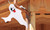 NEW 2pcs halloween white ghost ghost flag scene arrangement 5416