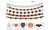 NEW  5-Pack Halloween Decor Banner Pack, Trick or Treat Paper Chain Hanging Pumpkin Bat Spider 5432