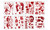 NEW 8pcs Halloween blood handprint wall sticker blood footprint sticker window door sticker  5434