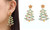 NEW Star Christmas tree earrings  5436