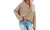 NEW  Autumn and winter new women's solid color split pullover knitted sweater 5481
