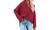 NEW  Autumn and winter new women's solid color split pullover knitted sweater 5481