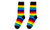NEW  4pcs Rainbow socks striped sports preppy girls mid tube socks 5507