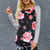 NEW Flower print strip top -LA 5513
