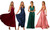 Silk feel Maxi Long evening dress-3219la 