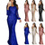 Tassel sleeve evening Sequin maxi dress 720