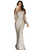 Tassel sleeve evening Sequin maxi dress 720