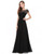 Women's Elegant Lace & Chiffon Maxi Evening Dress