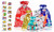 Christmas Drawstring Gift Bags with Tags 9465