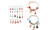 NEW Christmas 24 Countdown Kids DIY Pink Bracelet Beading Set 5616