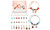 NEW Christmas 24 Countdown Kids DIY Pink Bracelet Beading Set 5616