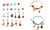 NEW Christmas 24 Countdown Kids DIY Pink Bracelet Beading Set 5616