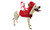 NEW Pet Dog Christmas Supplies Christmas Santa Riding Deer Costume 5628