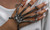 NEW Single Halloween Skeleton Hand Bone Versatile Five Finger Ring Bracelet Adjustable One-piece Chain 5656