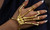 NEW Single Halloween Skeleton Hand Bone Versatile Five Finger Ring Bracelet Adjustable One-piece Chain 5656
