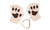 NEW Winter cute cartoon thickened fluffy cat paw half-finger gloves 5690