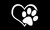 NEW Reflective Love Dog Footprints Car Sticker 5693