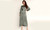 NEW Satin Waisted Solid Color Long Sleeve Dress Maxi Dress 5704