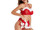 NEW  Christmas underwear set Christmas perspective sexy underwear  5748