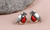 NEW Personalized Vintage Ruby Bird Stud Earrings 5769