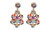 NEW Five-pointed star color personality alloy diamond earrings 5775