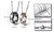 NEW 2pcs 2-Piece Forever Love Ring Pendant Couples Necklaces 5793