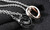 NEW 2pcs 2-Piece Forever Love Ring Pendant Couples Necklaces 5793