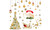 NEW Christmas window glass decoration window stickers 5809